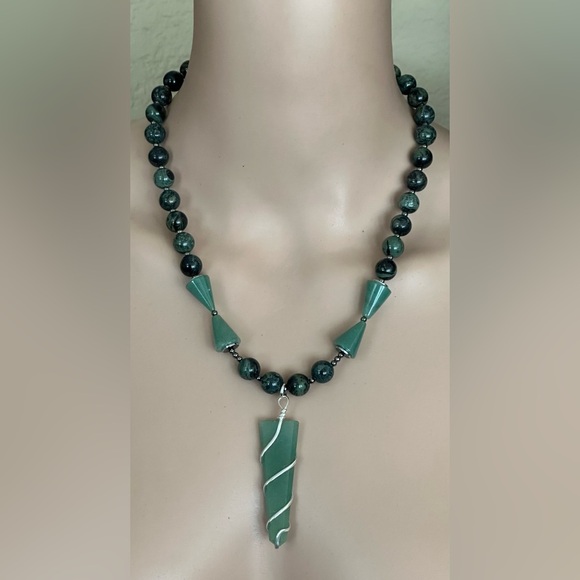 24 inch Kambaba Gemstone bead necklace NWOT - Picture 13 of 14